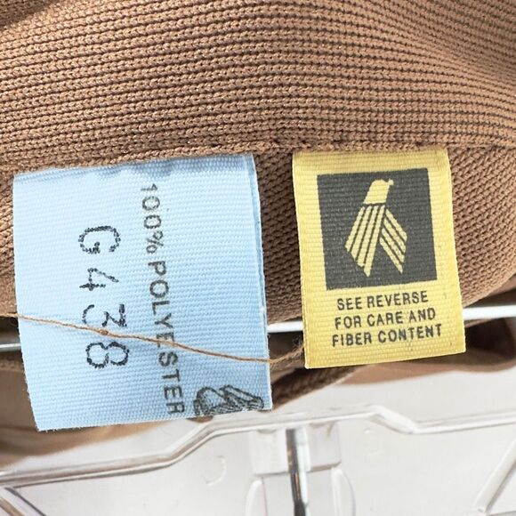 Vintage Uniform Wrap Skirt Solid‎ Brown Deep Pockets Army Womens Soviet 1014 - Picture 9 of 10